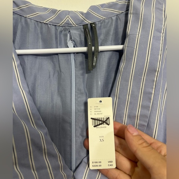 By Anthropologie Short-Sleeve V-Neck Pleated Midi Dress - Picture 7 of 10